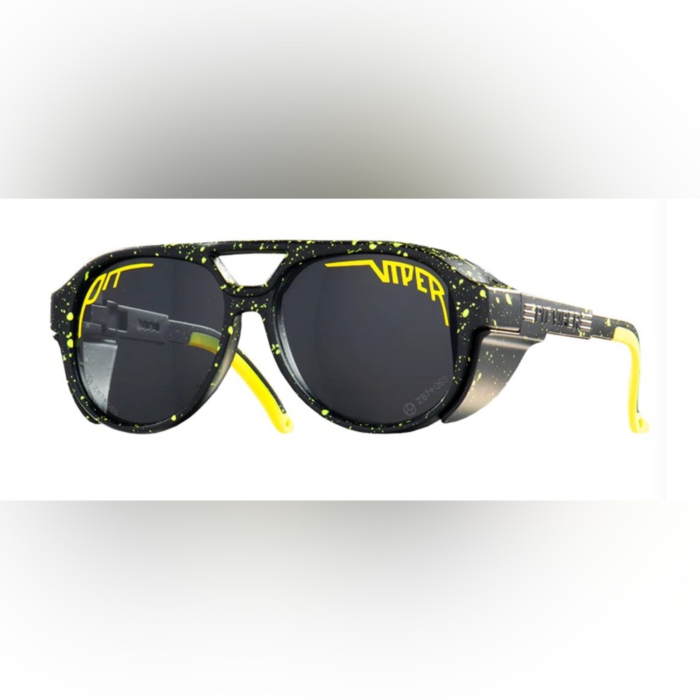 Pit Viper Exciters- unisex black and yellow paint splash design